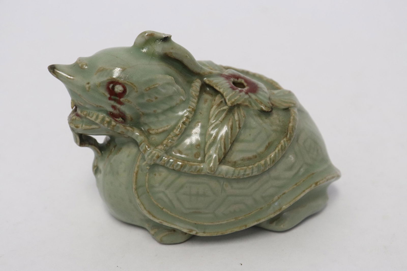 A vintage celadon water dripper (1 of 8)