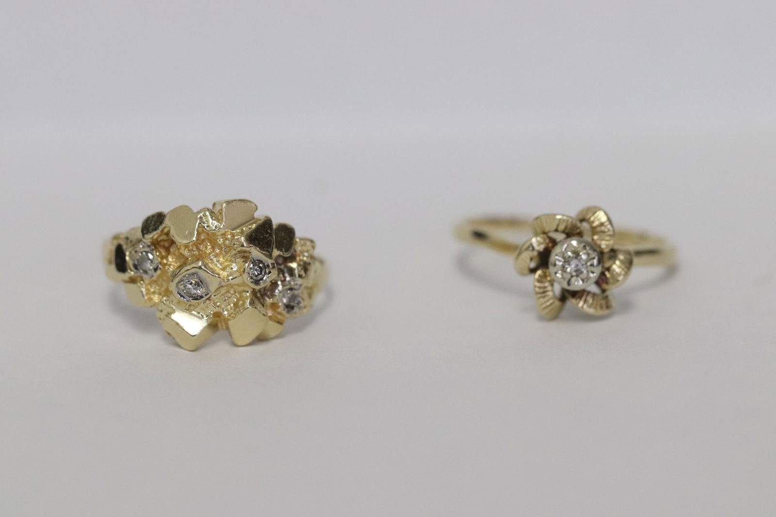 Two 14K Y/G ring with diamonds (1 of 12)