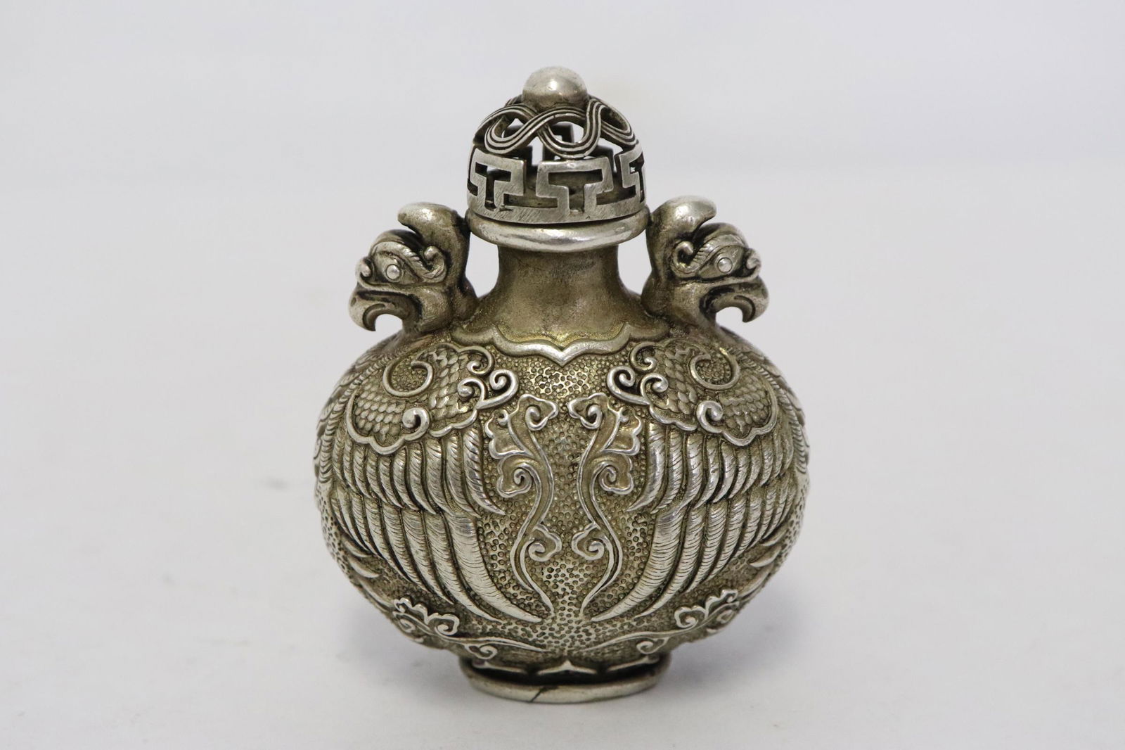 A white bronze snuff bottle (1 of 9)