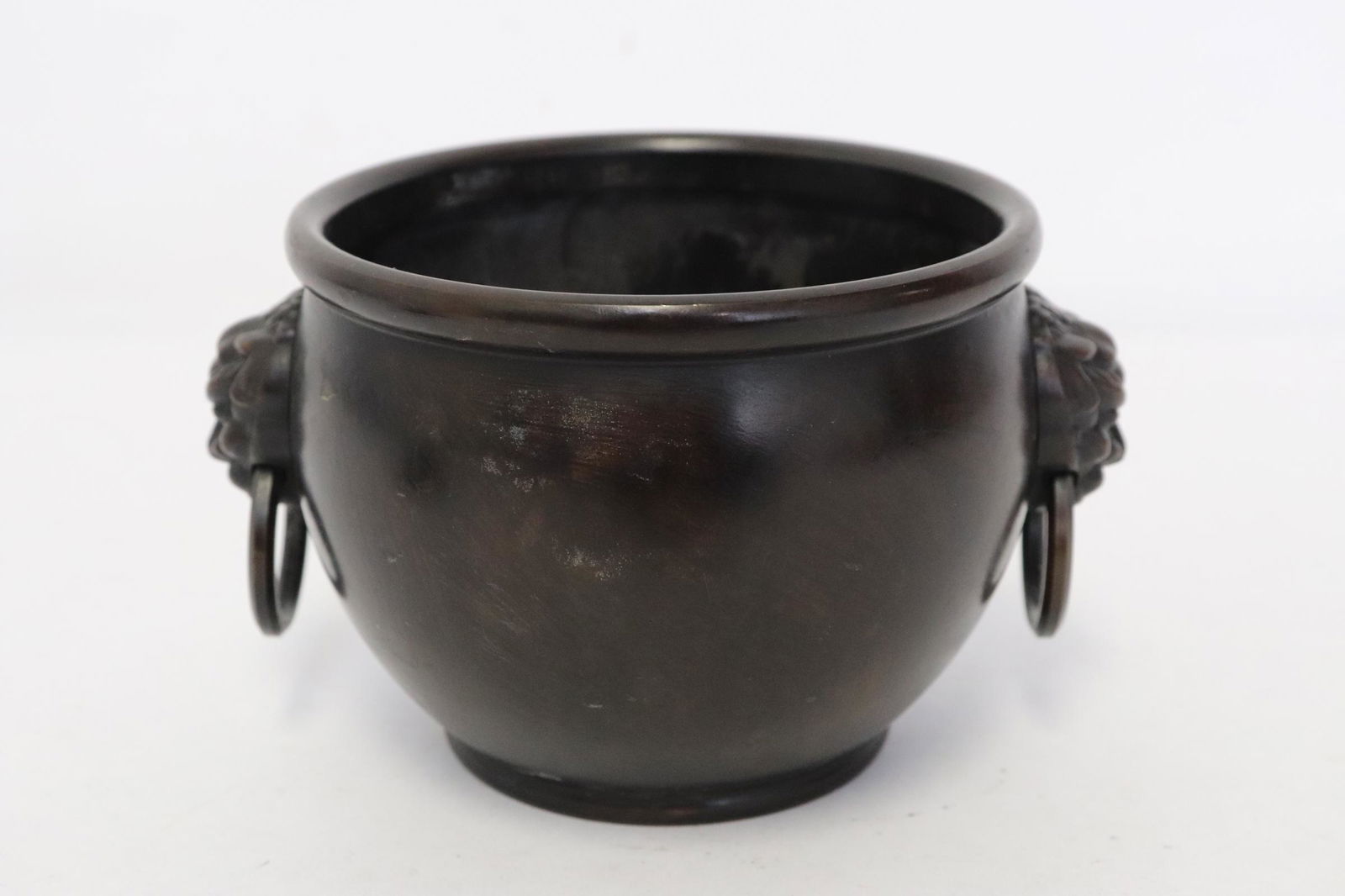 Fine Chinese handled bronze censer (1 of 6)