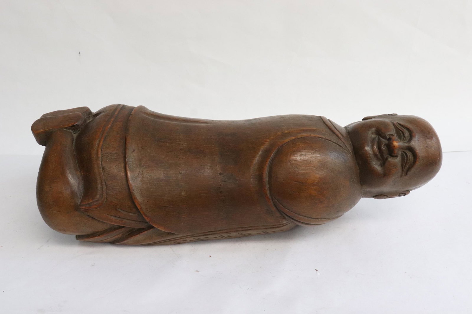 Unusual Chinese vintage bamboo carved pillow (1 of 8)