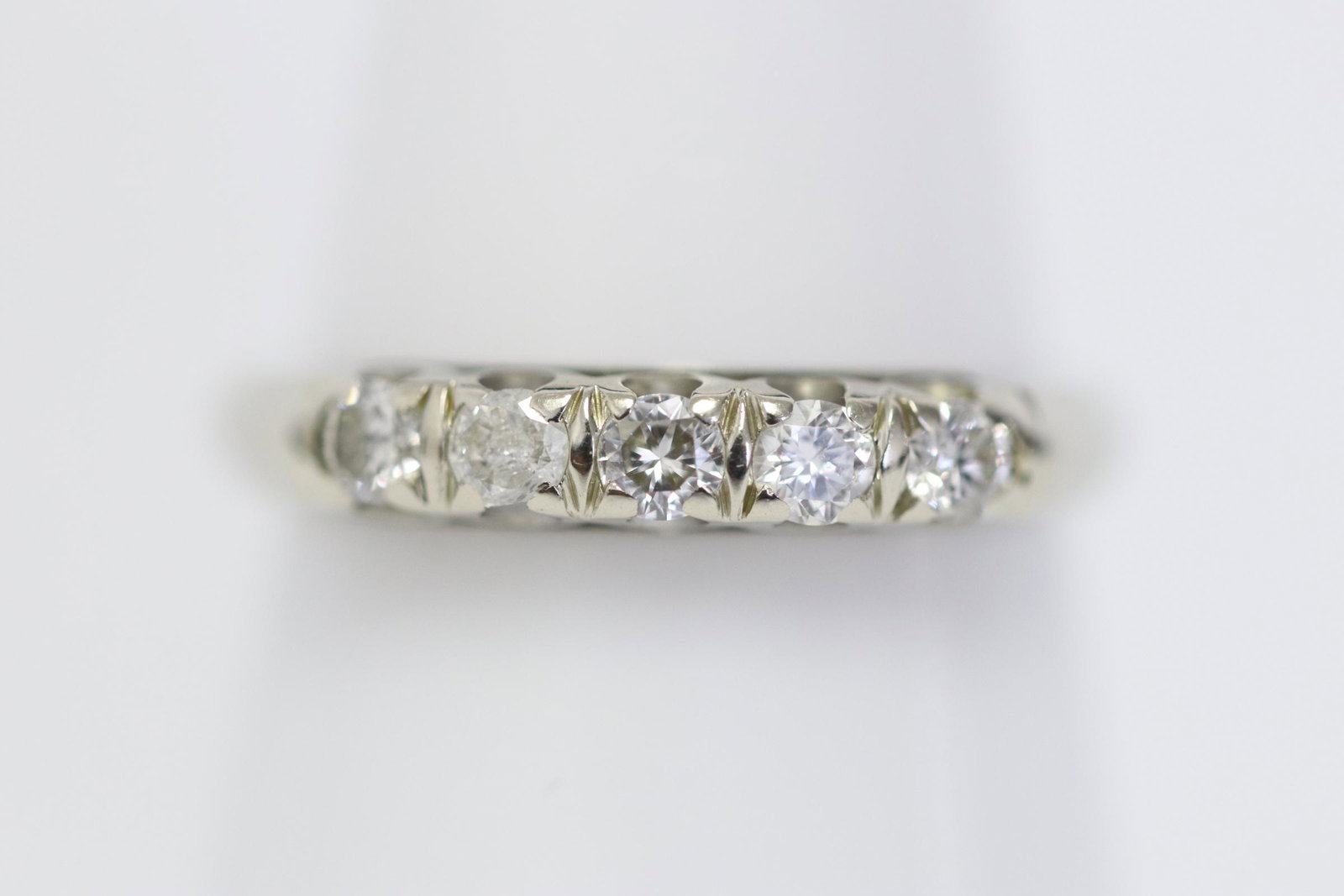 14K W/G diamond band (1 of 9)