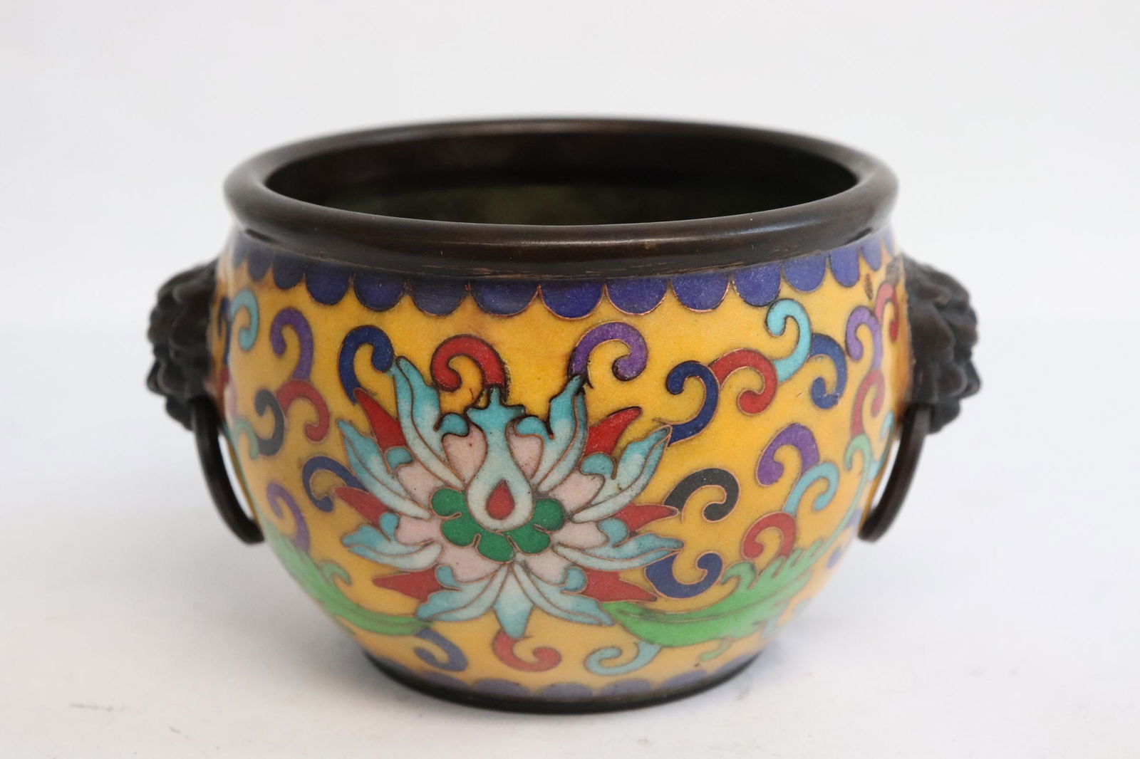 Bronze based cloisonne censer (1 of 9)