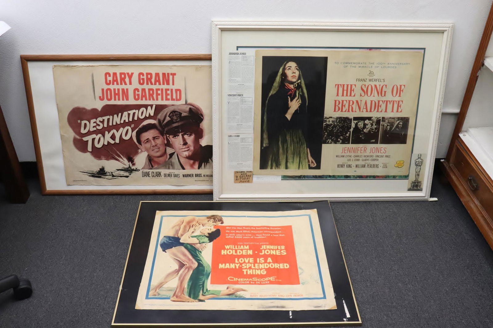 3 framed vintage movie posters (1 of 9)