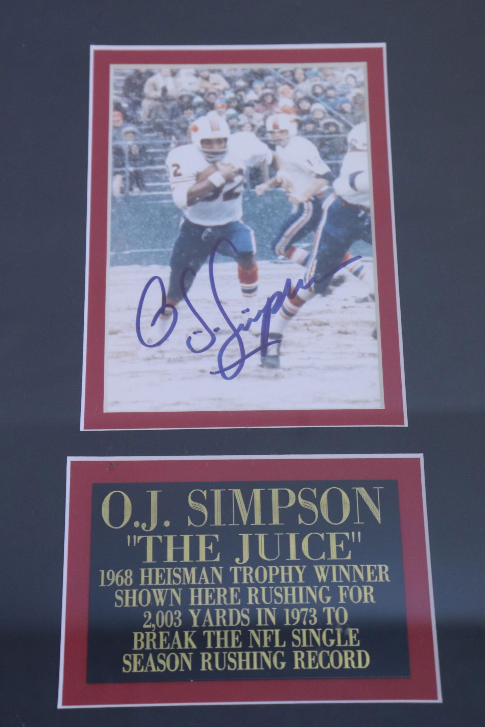 O. J. Simpson signed photo (1 of 7)
