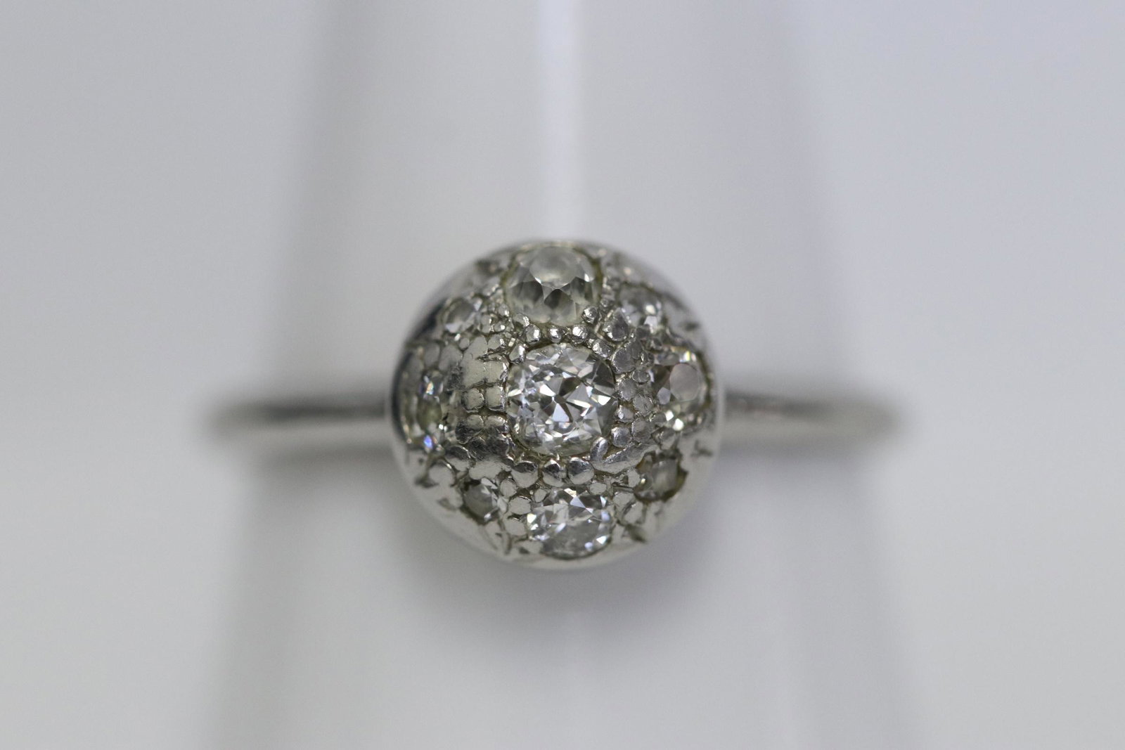 A platinum diamond ring (1 of 7)