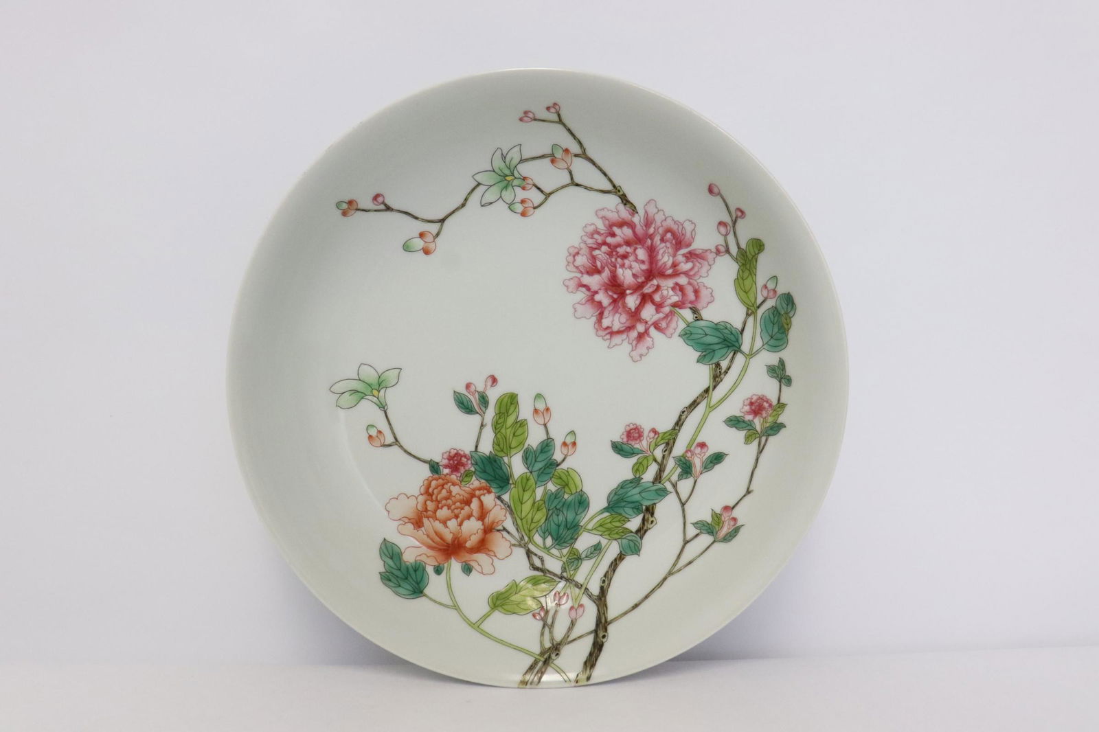 Fine Chinese famille rose porcelain plate (1 of 9)