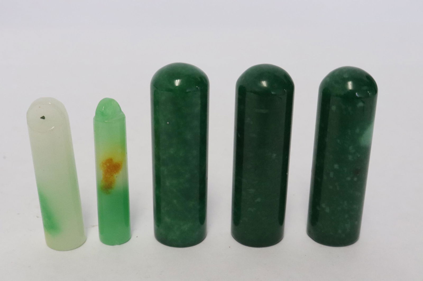 5 jadeite like ornaments (1 of 8)