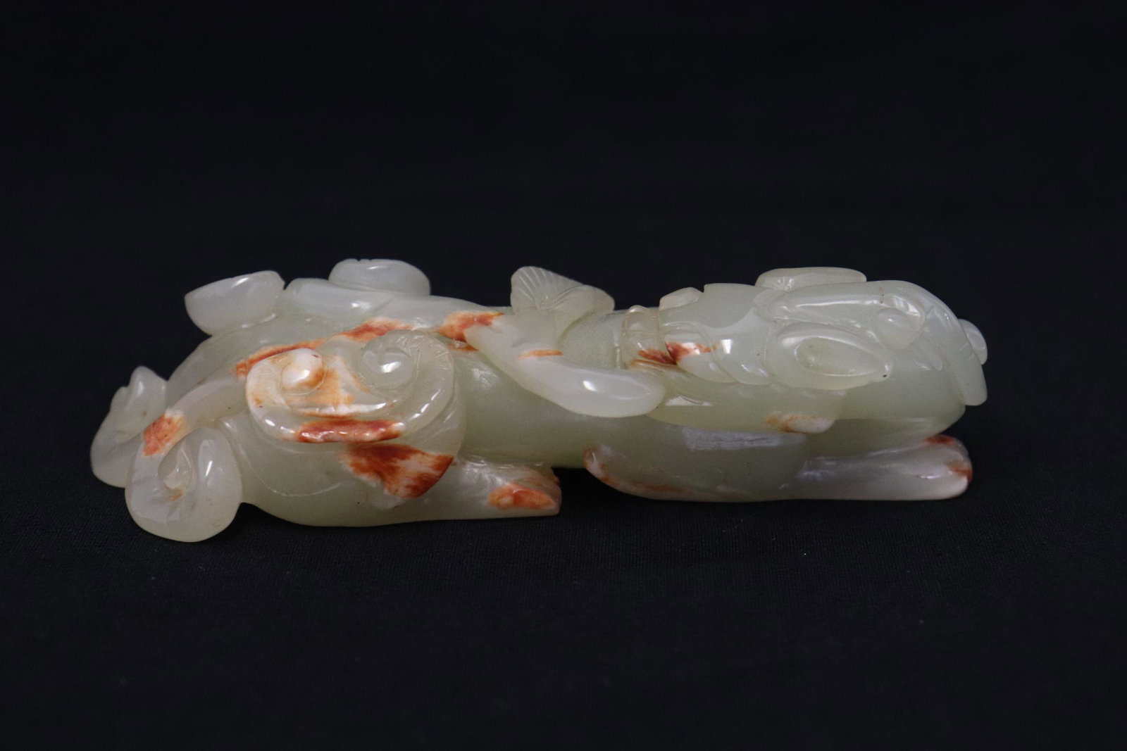 A light celadon jade carved qilin (1 of 8)