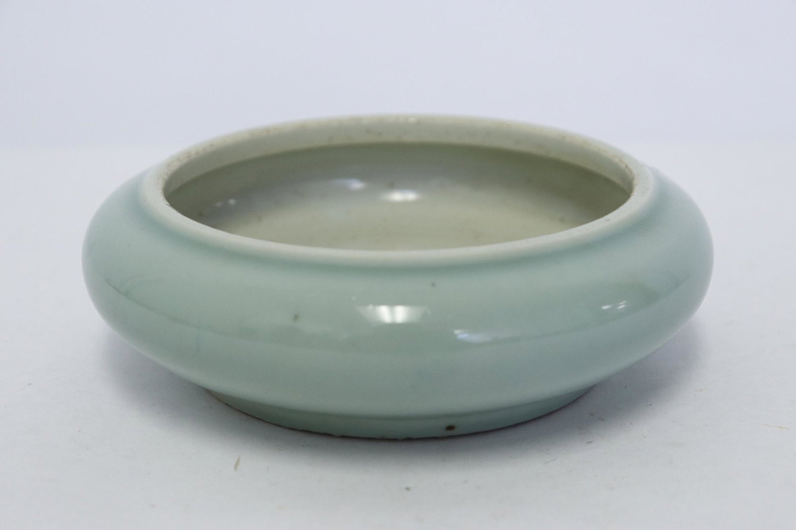 Very fine Chinese sky blue porcelain brush wash (1 of 6)