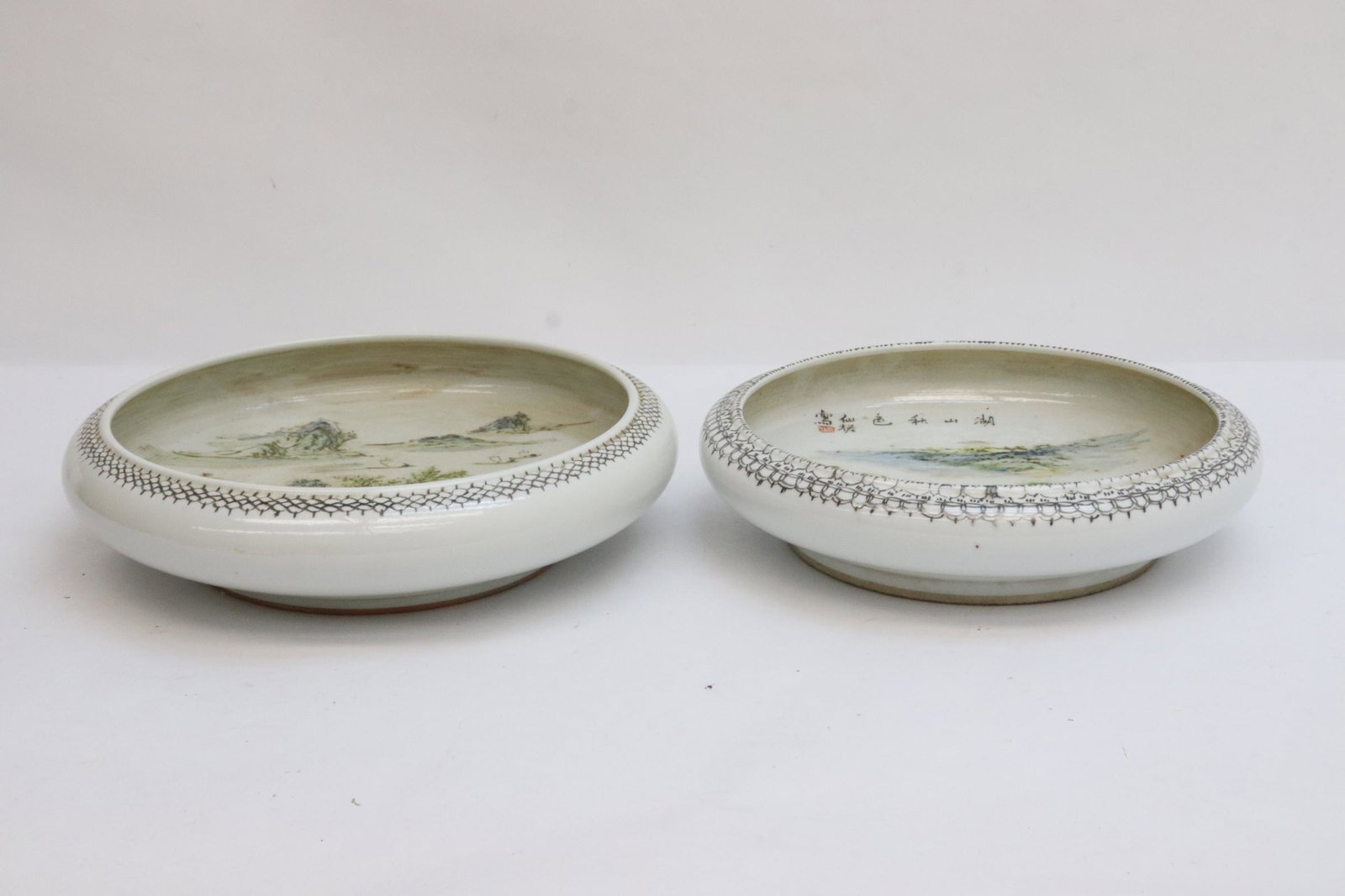 2 Chinese large famille rose brush washes (1 of 10)