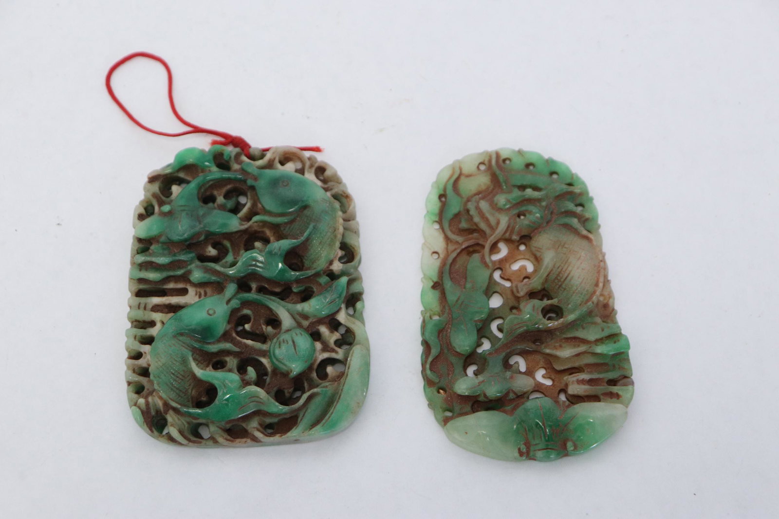 2 jadeite like ornaments (1 of 9)