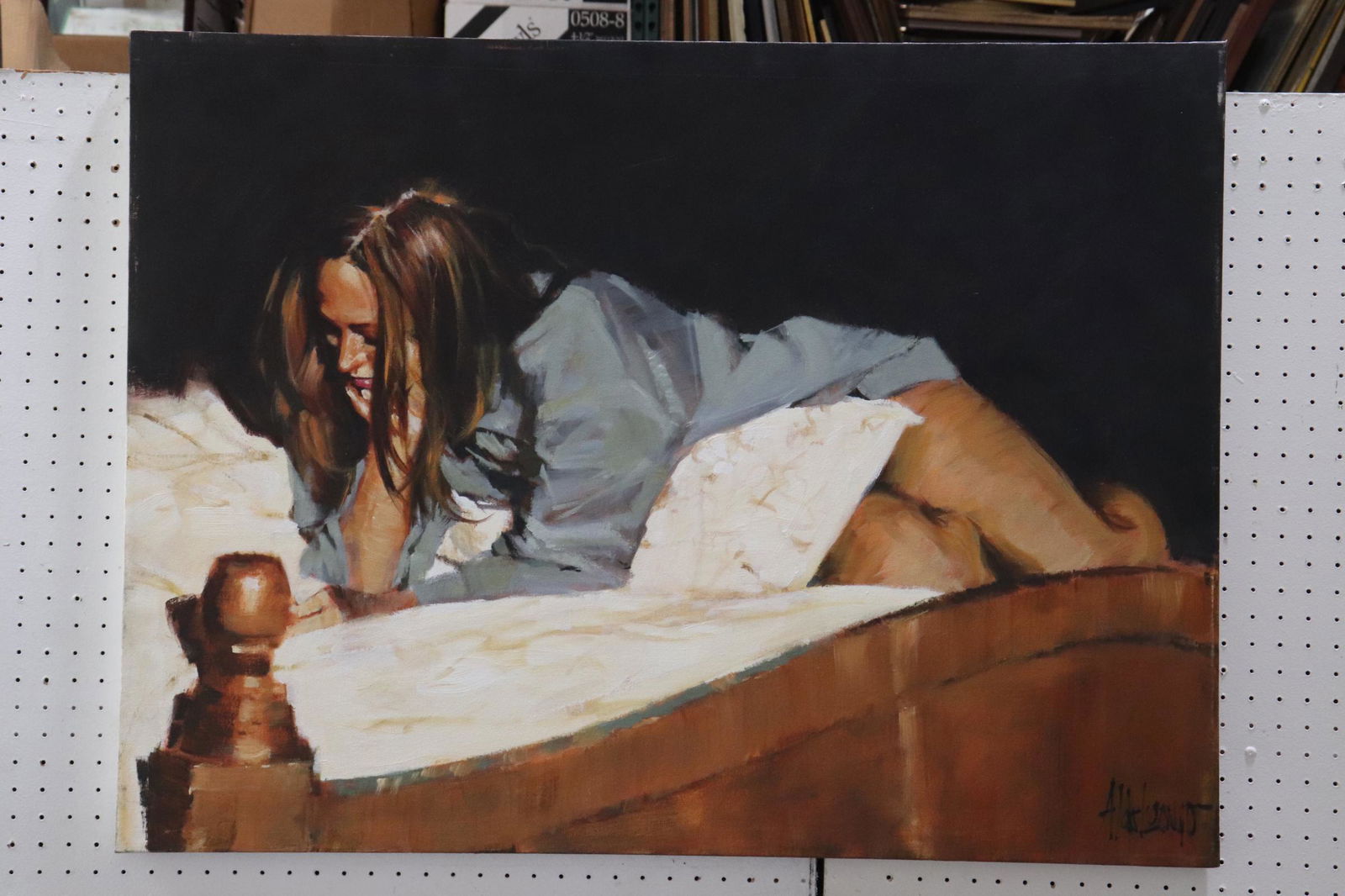 Large oil on canvas by Aldo Luongo (1 of 7)