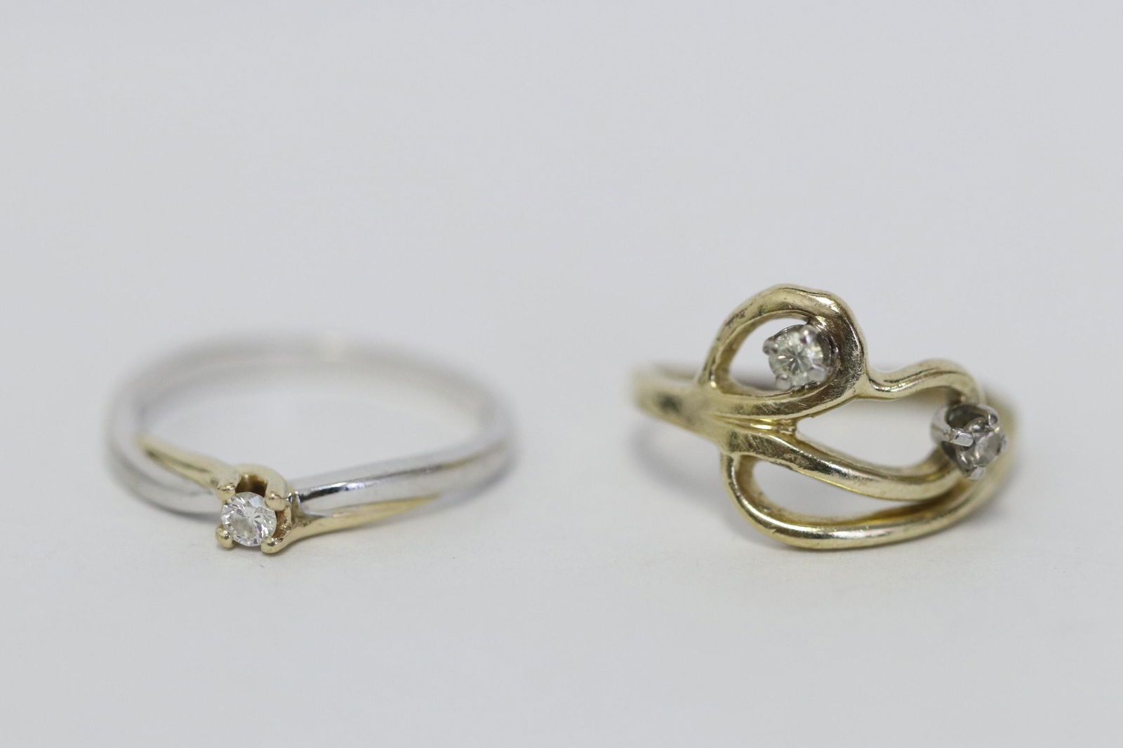 Two 14K rings with small diamonds (1 of 11)