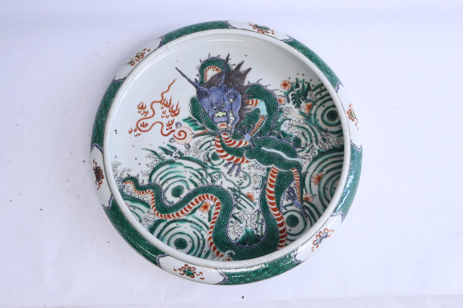 A large fine Chinese famille rose brush wash (1 of 9)