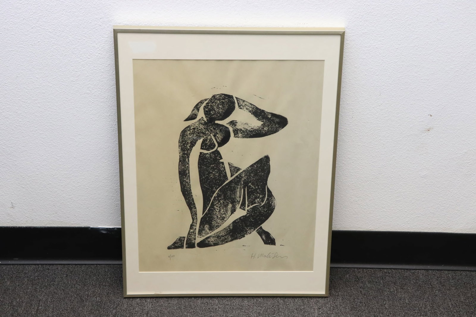 Framed lithograph signed H. Matisse w/ COA (1 of 8)