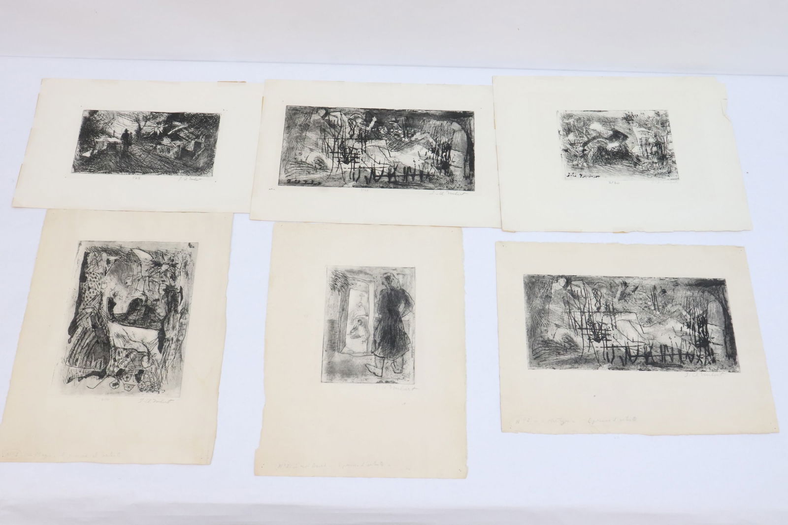 6 signed etchings (1 of 13)