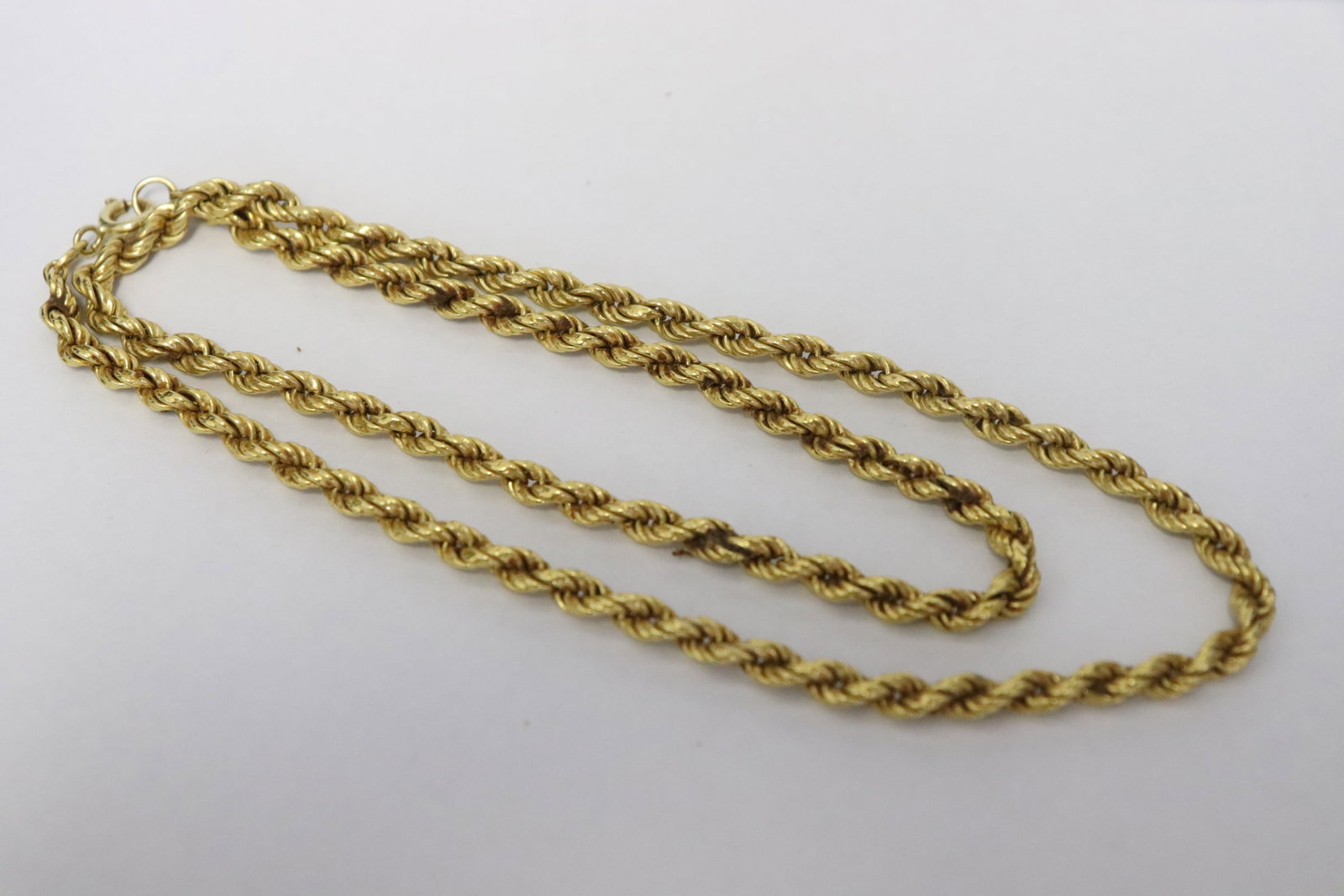 14K rope necklace, wt. 16.8gm (1 of 12)
