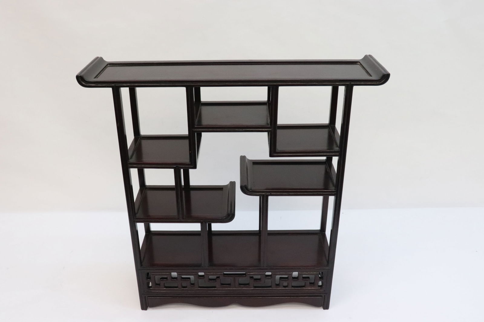 Rosewood Table Top Display Shelf Auction