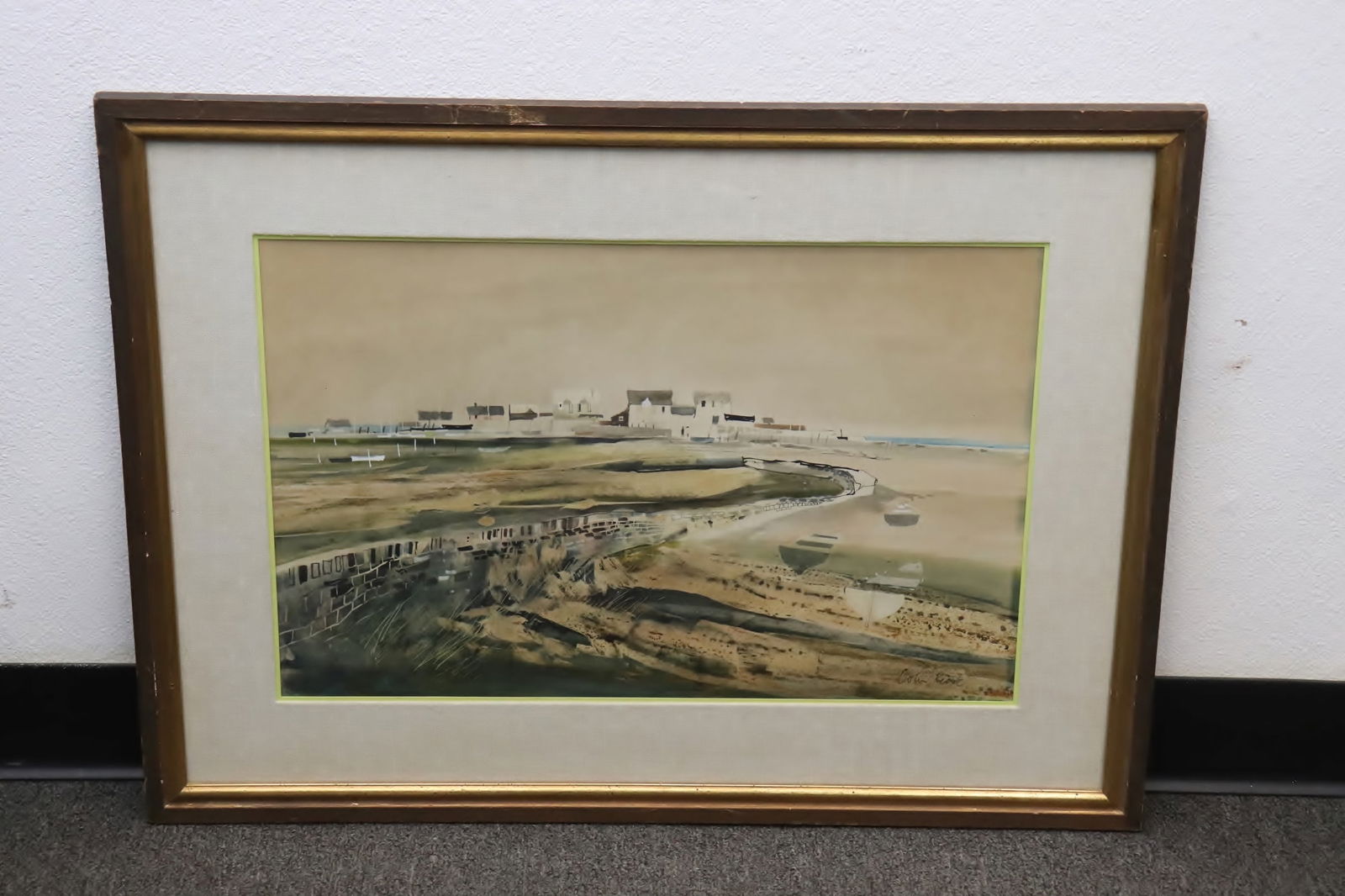 Framed watercolor by Colin Kent (1 of 8)