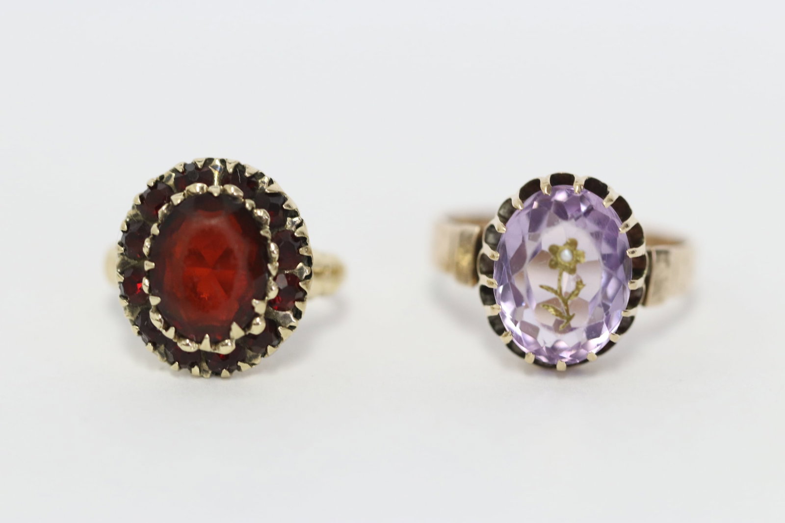 2 Victorian 10K Y/G rings (1 of 10)