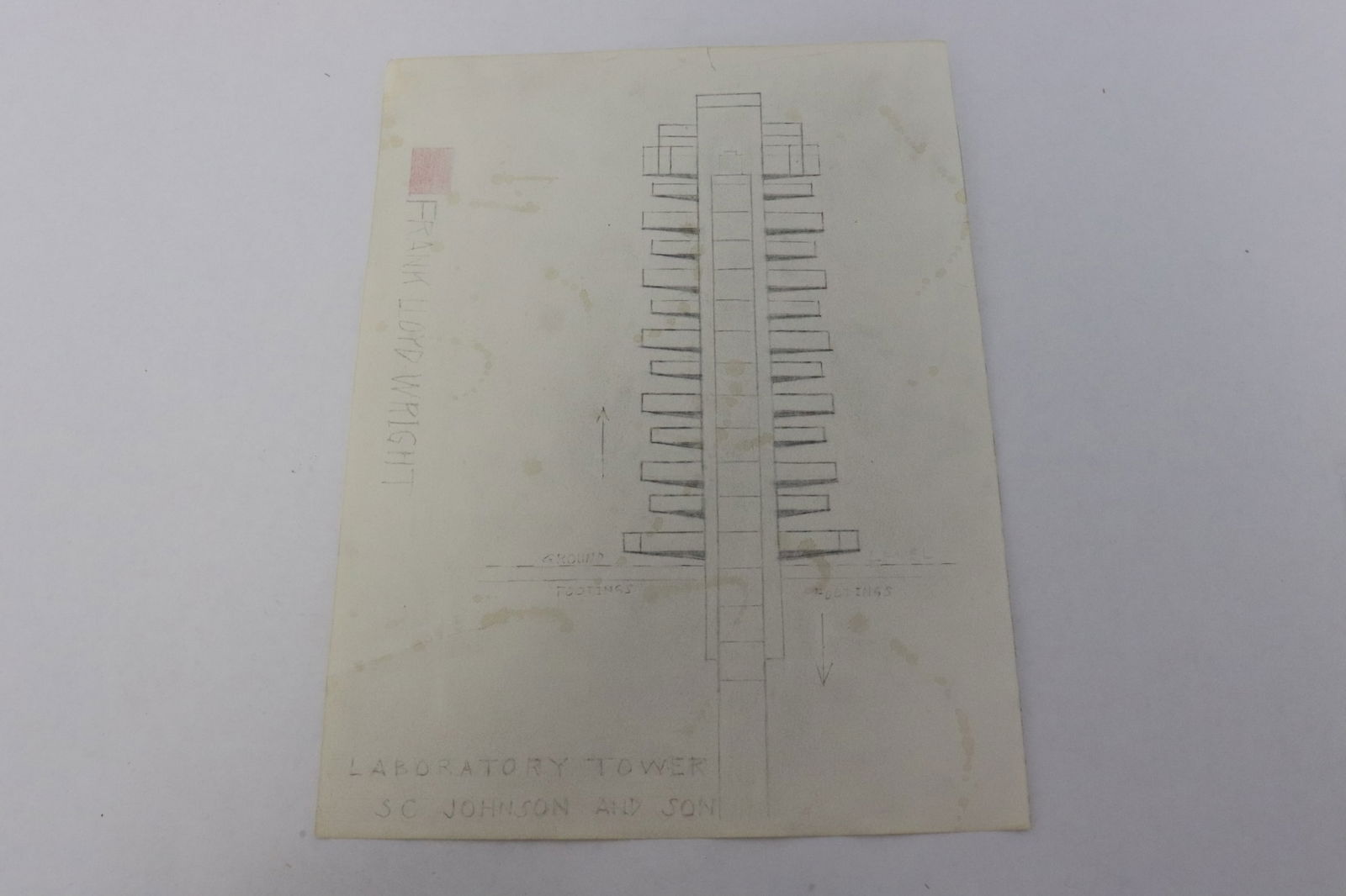 A pencil drawing of the architecture design (1 of 5)