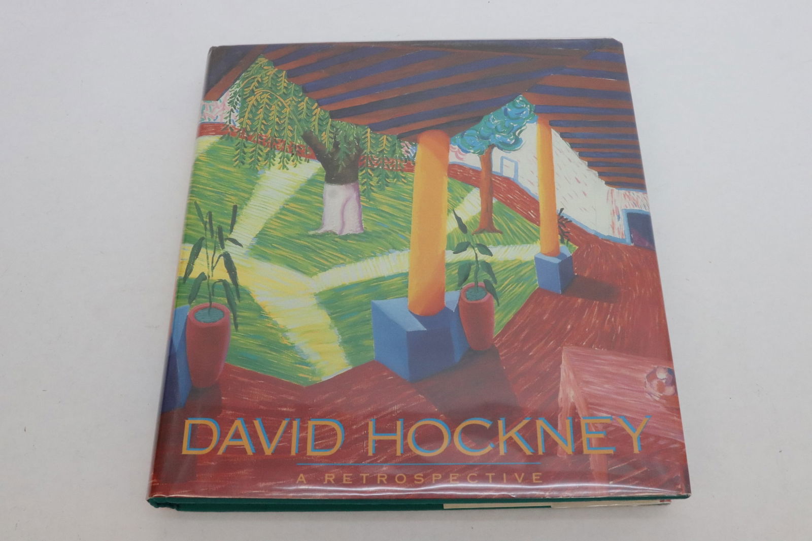 "a retrospective" signed by David Hockney (1 of 19)