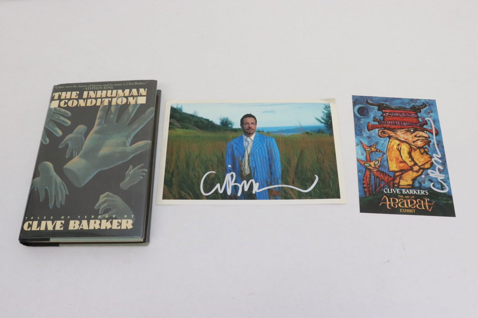 3 Clive Barker signed items (1 of 8)
