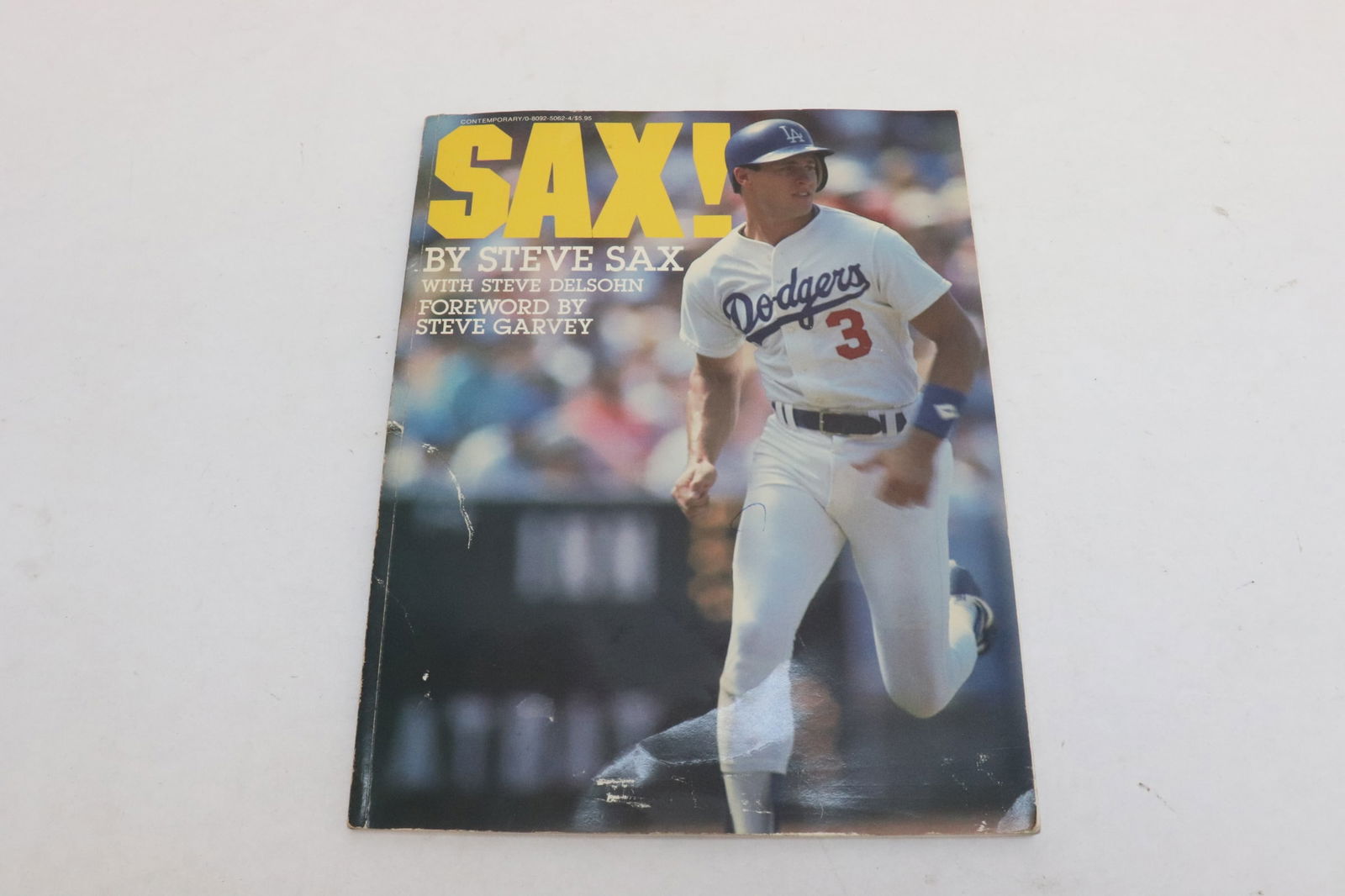"Sax" signed by Steve Sax (1986): "Sax" signed by Steve Sax (1986)
