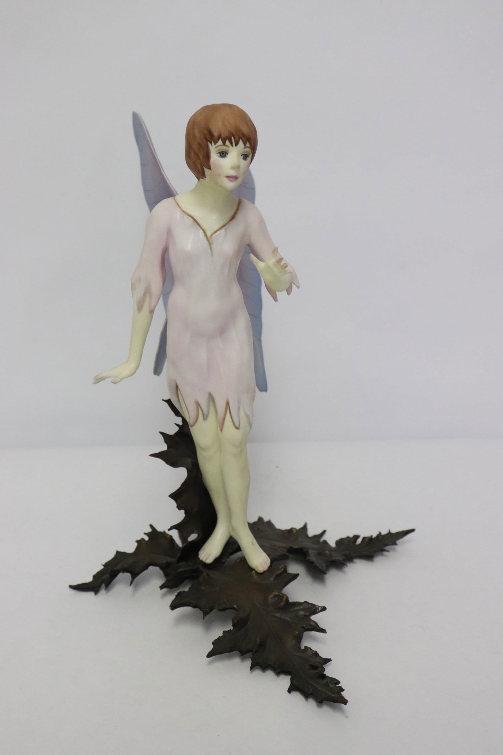 Boehm bisque sculpture of angel, artist signed: A beautiful Boehm bisque sculpture of angel, artist signed, 9.4"H