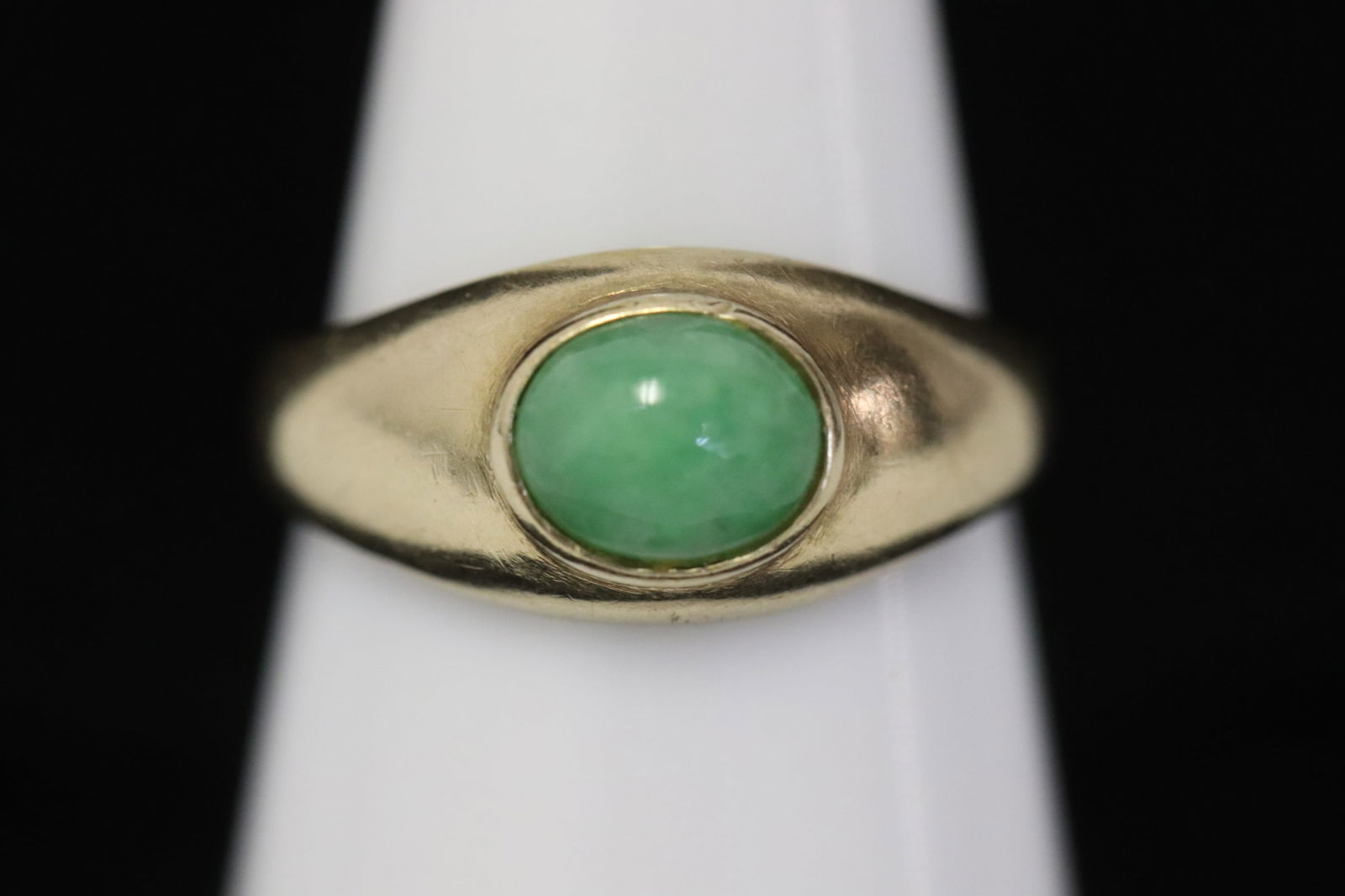 14K Y/G jadeite ring (1 of 7)