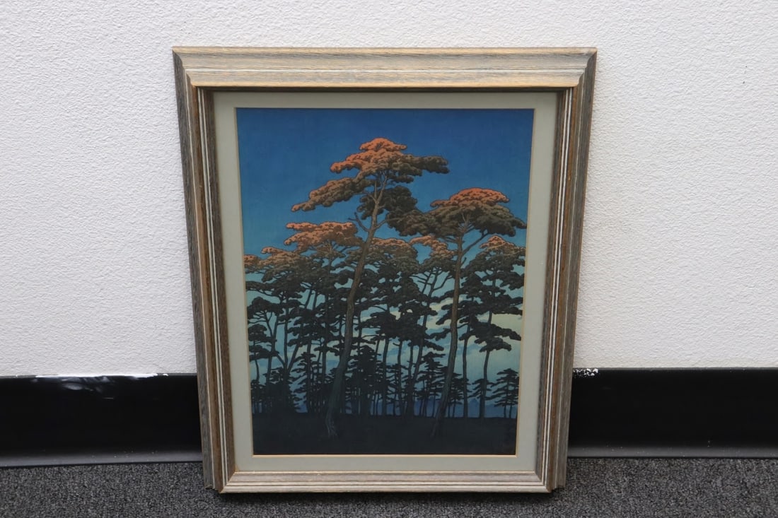 Framed Japanese w/b print by Kawase Hasui (1 of 9)