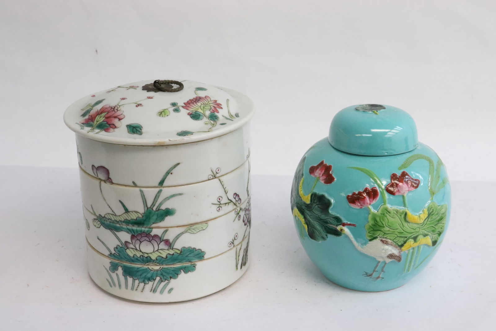 2 pieces Chinese vintage porcelain (1 of 10)