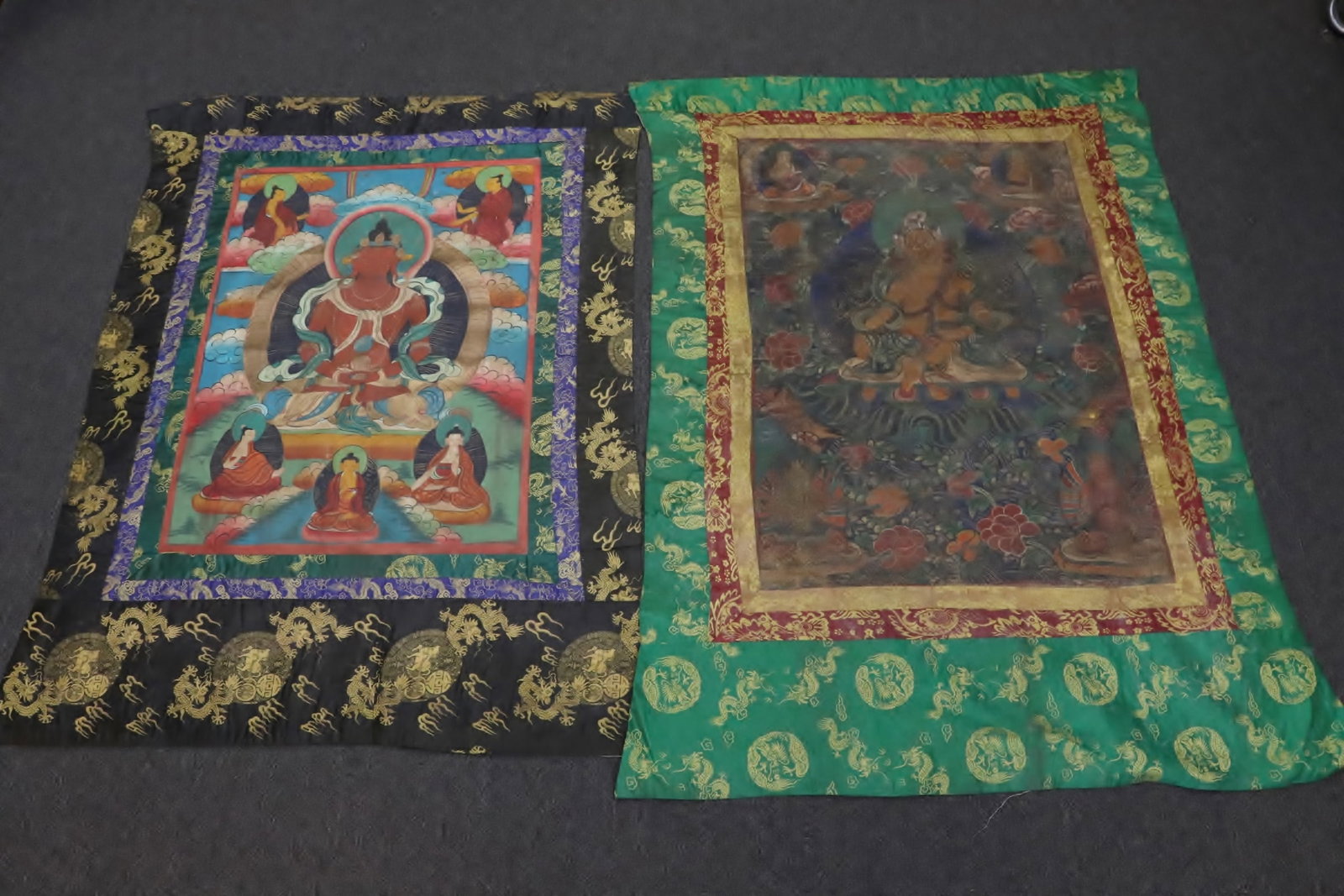 2 Tibetan vintage hand painted thangka (1 of 10)