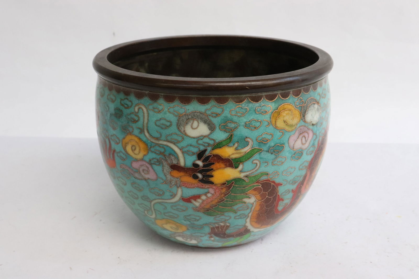 A bronze based cloisonne censer (1 of 6)