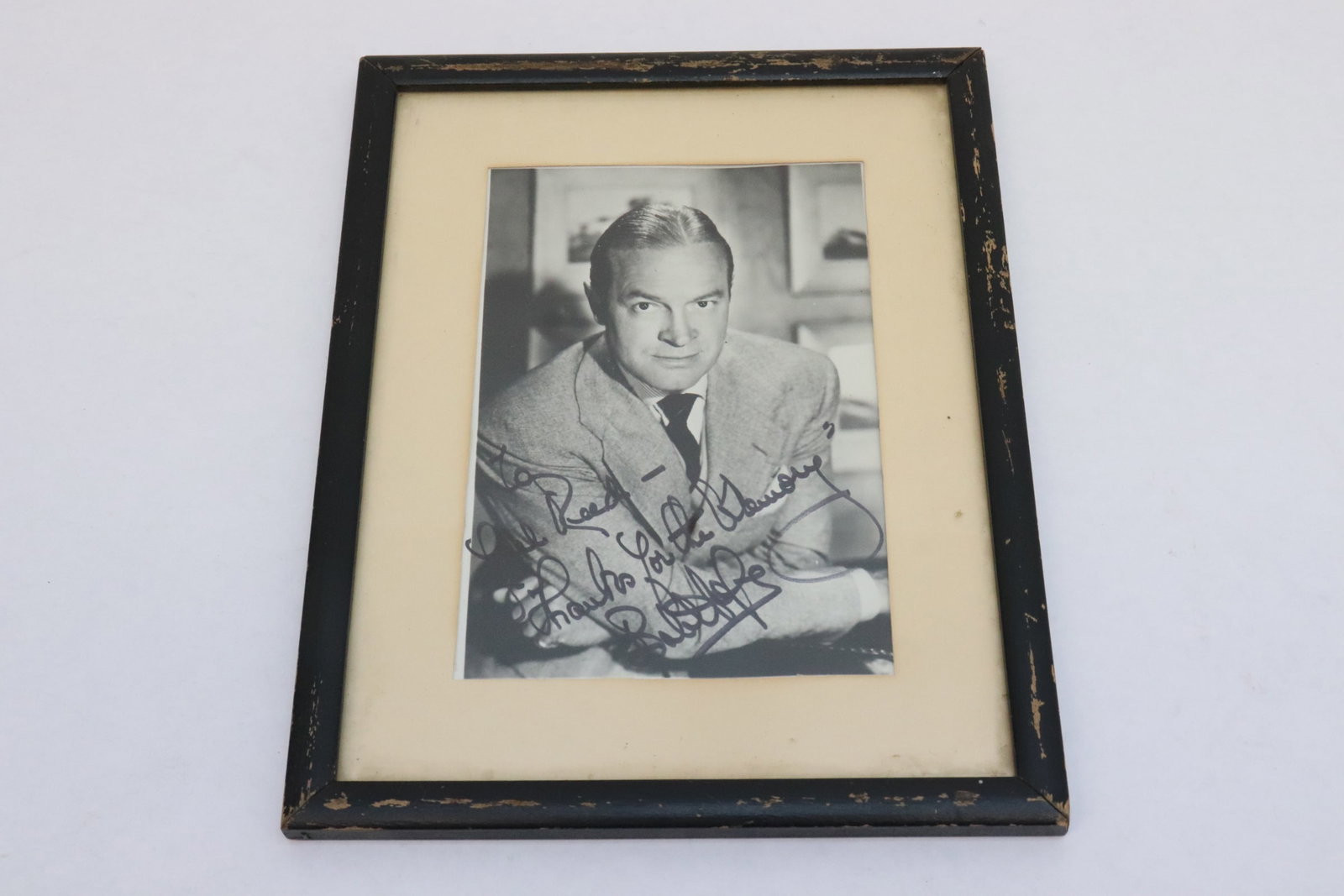 A signed photo of Bob Hope: A signed photo of Bob Hope