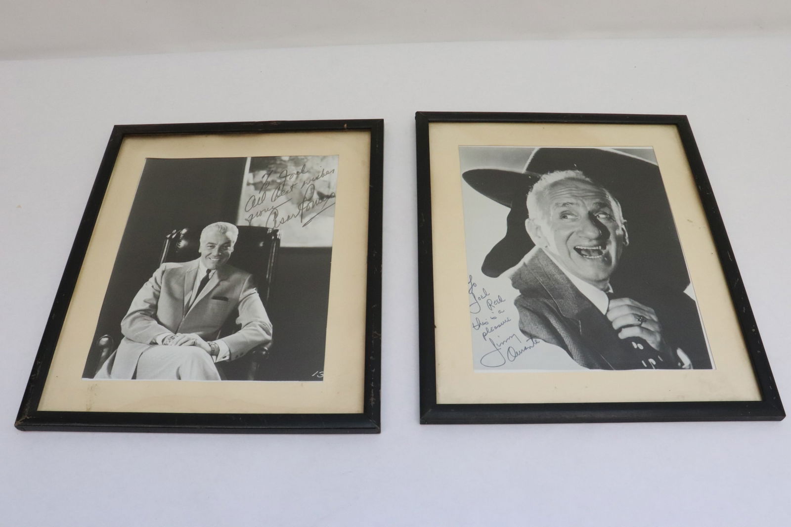 2 signed photo of Jimmy Durante & Cesar Romero (1 of 8)