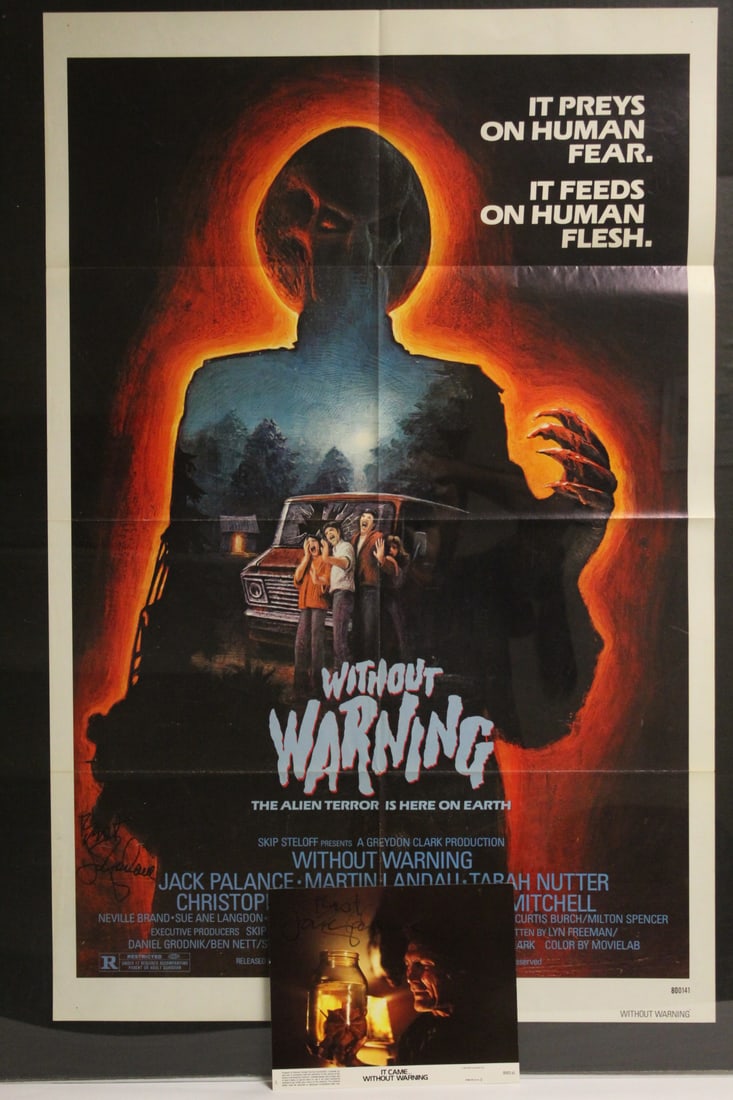 Original movie full sheet poster signed by Jack Palance (1 of 11)