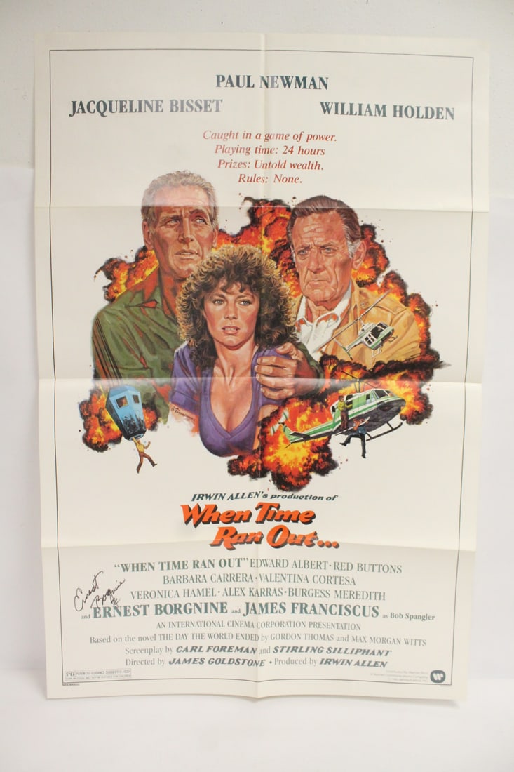 Full sheet movie poster signed by Ernest Borgnine (1 of 10)