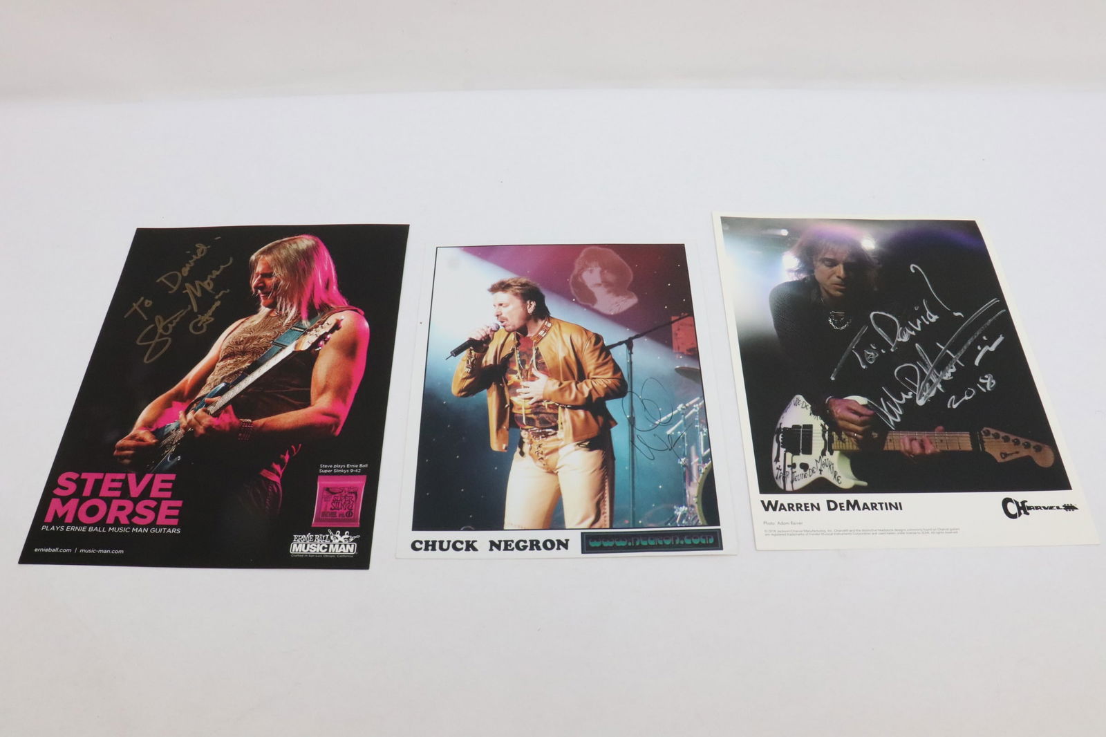 3 signed photos of Rock band members (1 of 7)