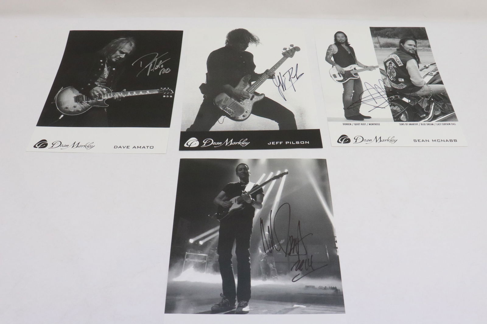 3 signed photos of Rock band members (1 of 9)