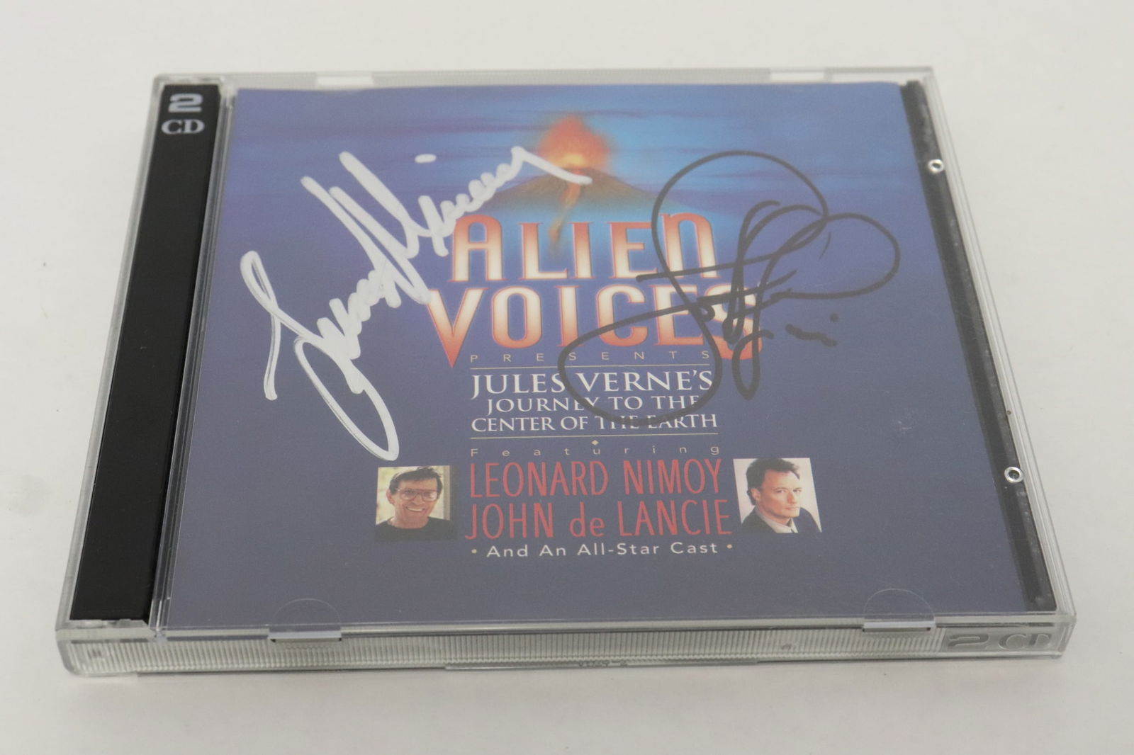 Audio CD signed by Leonard Nimoy and John De Lancie (1 of 4)