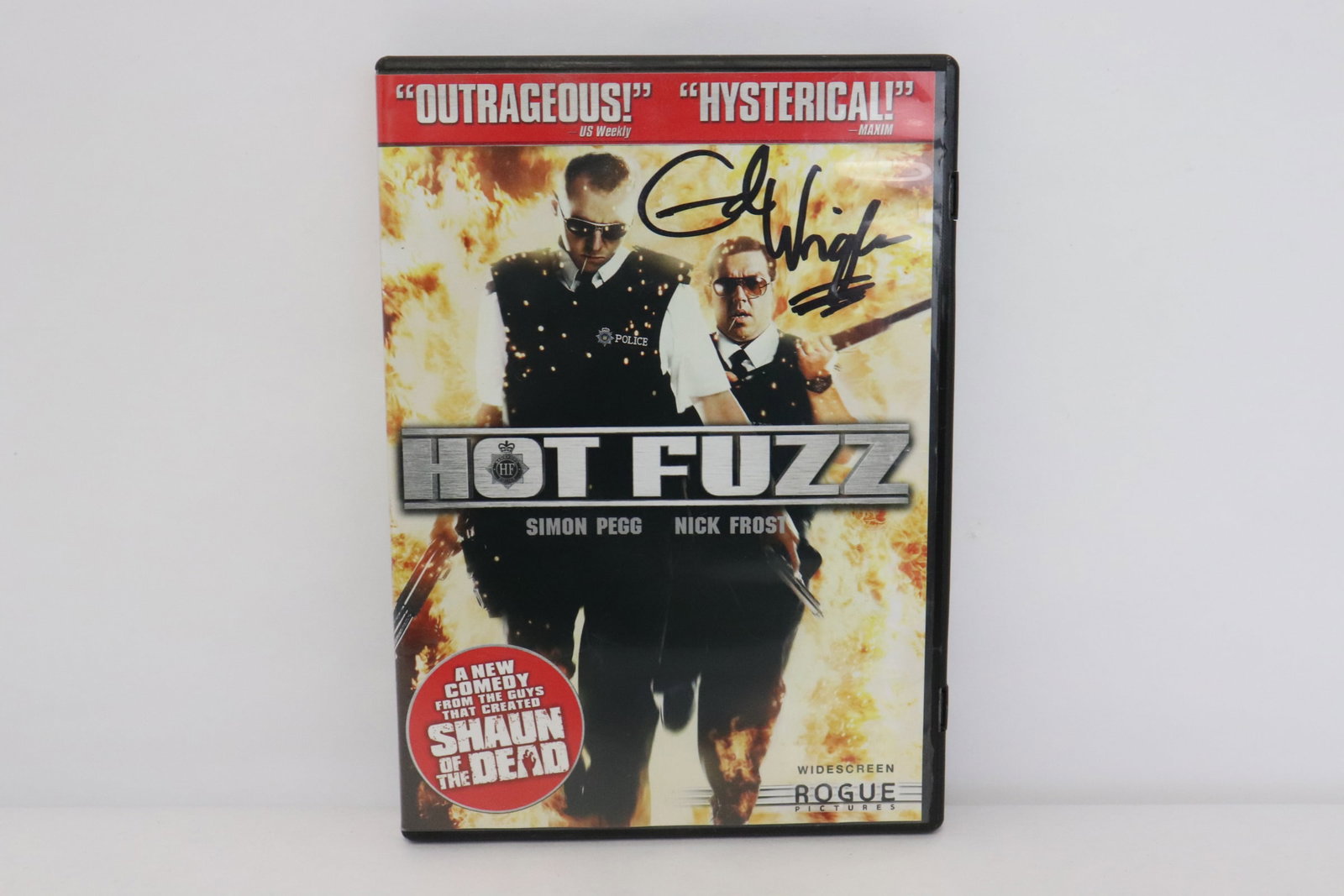Movie DVD signed by Director Edgar Wright: Movie DVD "hot Fuzz" signed by Director Edgar Wright