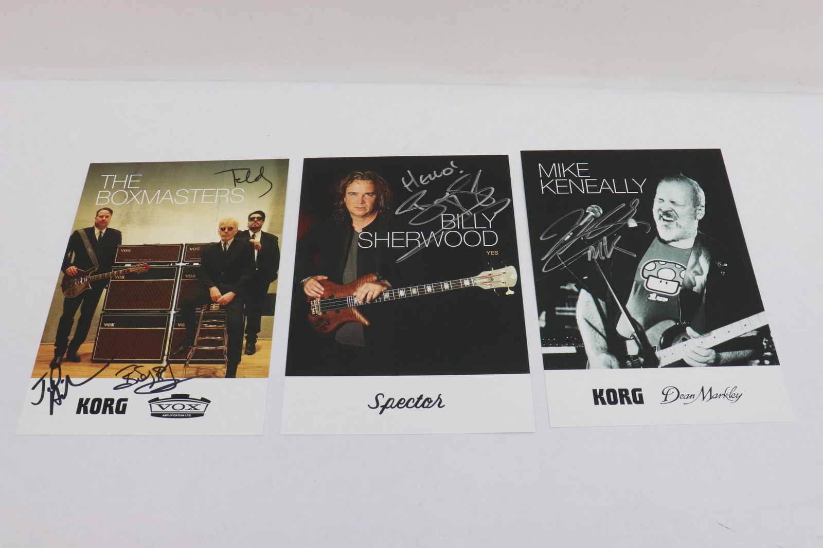 3 signed Rock band member photo, one double signed (1 of 7)