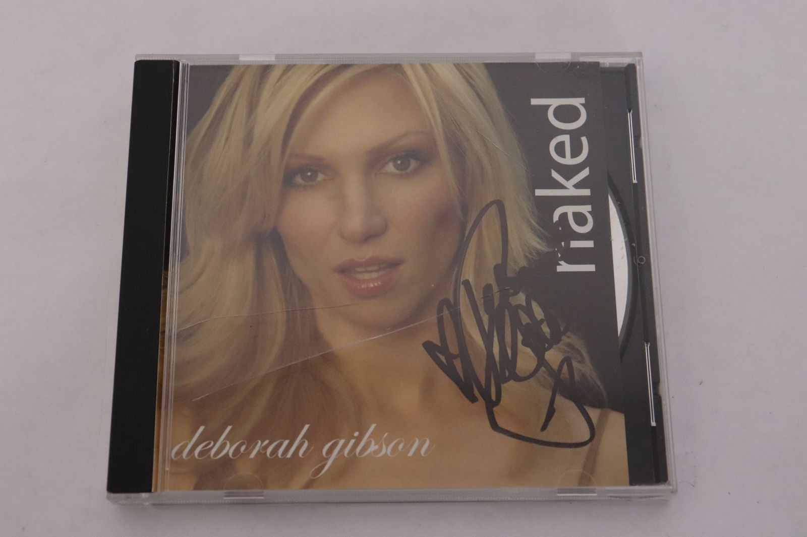 CD signed by Deborah Gibson, on cover & on CD: CD "naked" signed by Deborah Gibson, both on cover and on CD