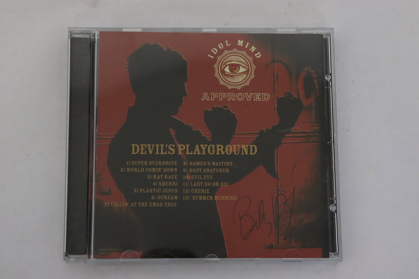 CD "devil's playground" signed by Billy Idol: CD "devil's playground" signed by Billy Idol