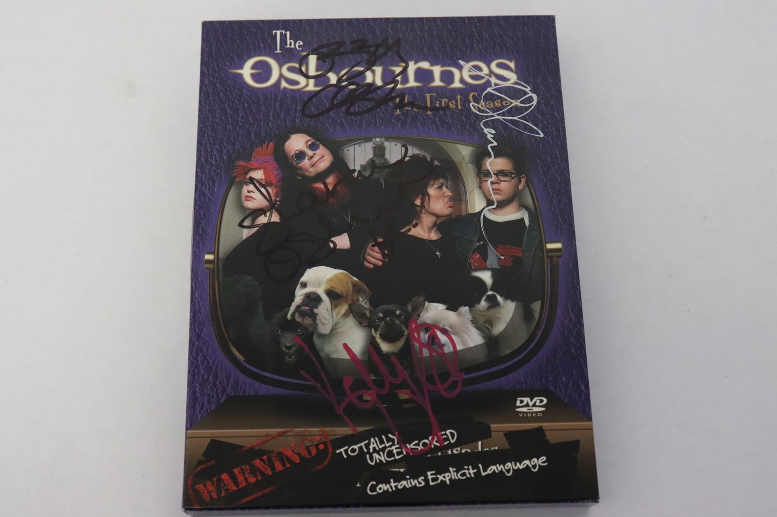 2 DVD set signed by Ozzy, Sharon, and Kelly Osbourne (1 of 7)