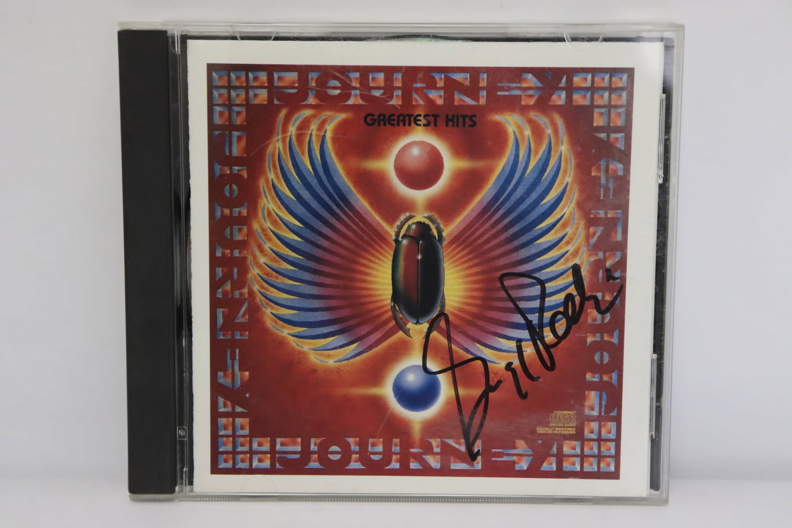 CD "journey, greatest hits" signed by Steve Perry: CD "journey, greatest hits" signed by Steve Perry
