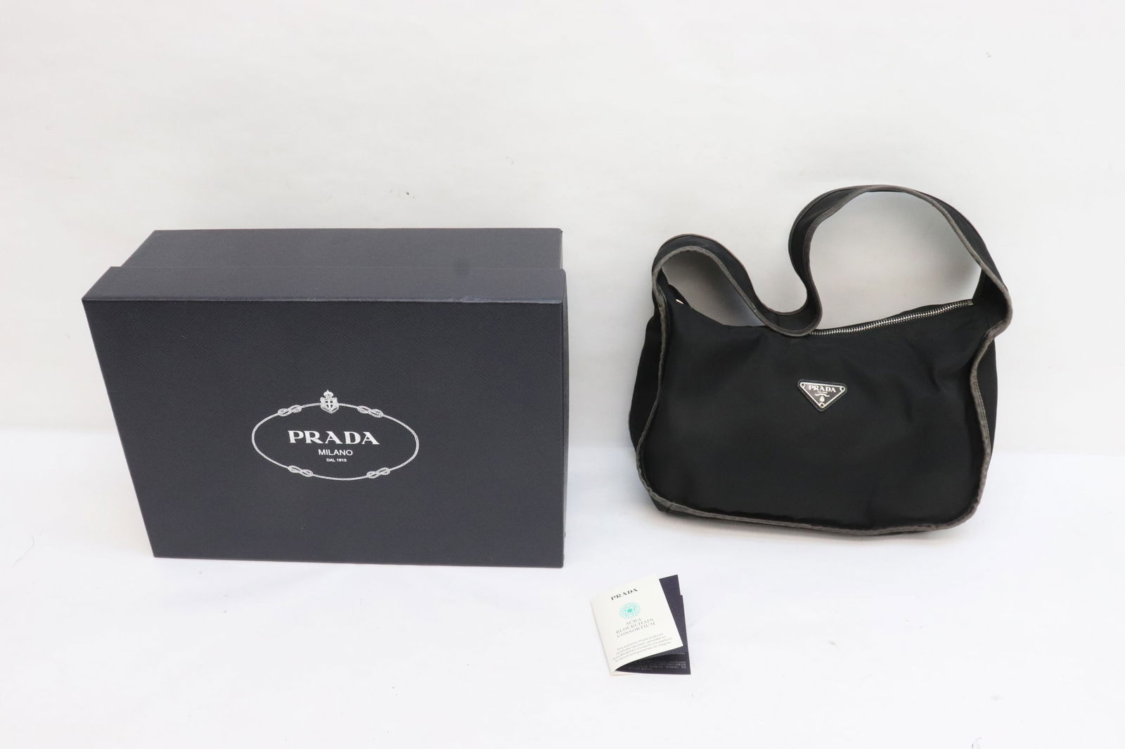 A Prada nylon handbag with box (1 of 11)
