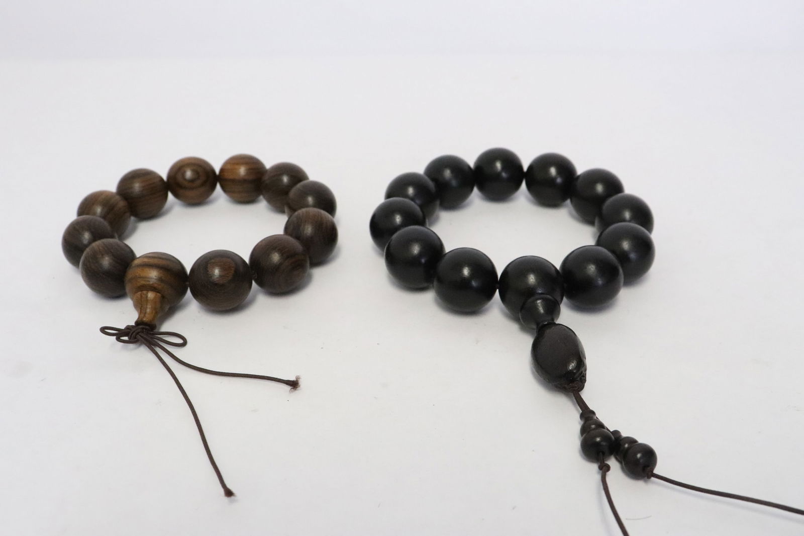 2 wood bead bracelets (1 of 9)